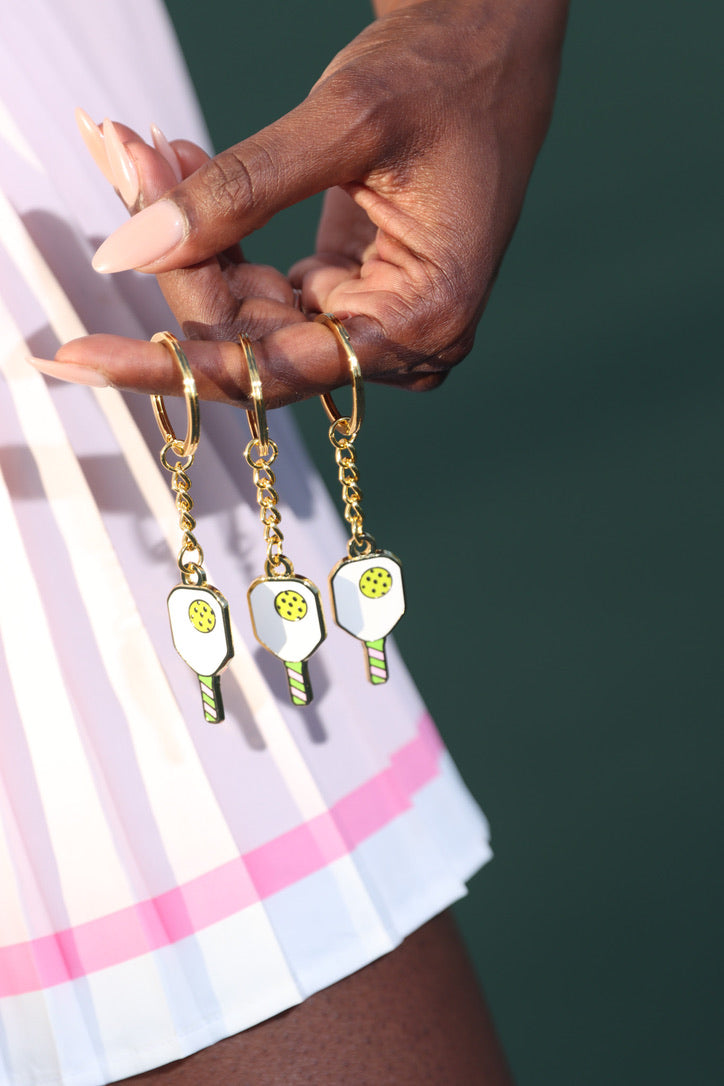 Pickleball Paddle Key Chain With Logo