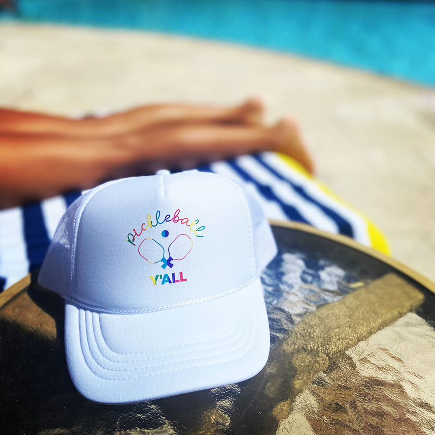 Kids Pickleball Y'ALL Trucker Hat