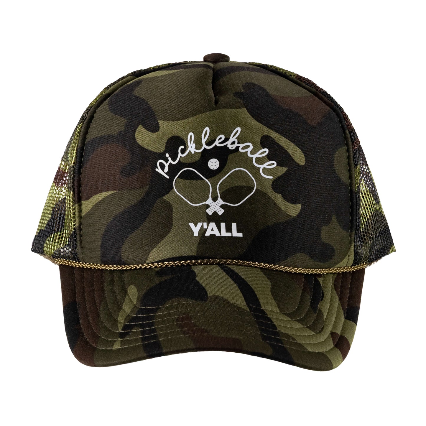Adult Pickleball Y'ALL Trucker Hat
